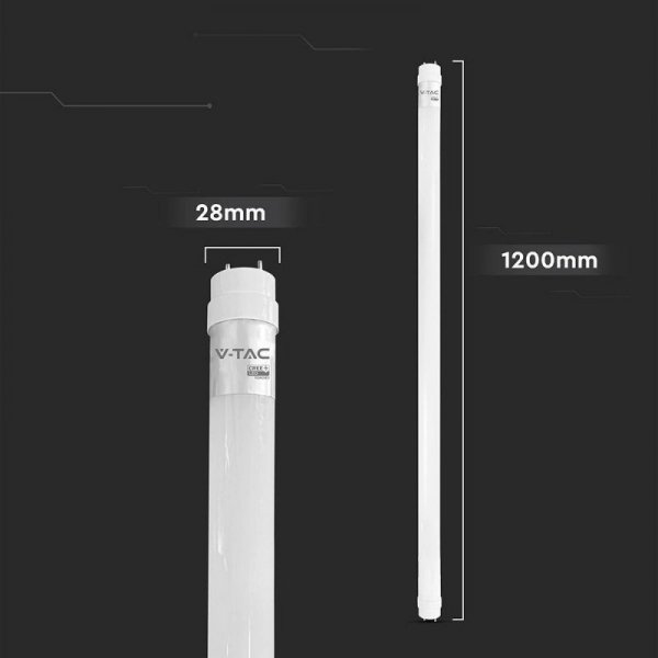 Tuba świetlówka LED T8 V-TAC CREE CHIP 120cm 18W G13 nano plastic 100Lm/W VT-121 6500K 1850lm 6 lat gwarancji