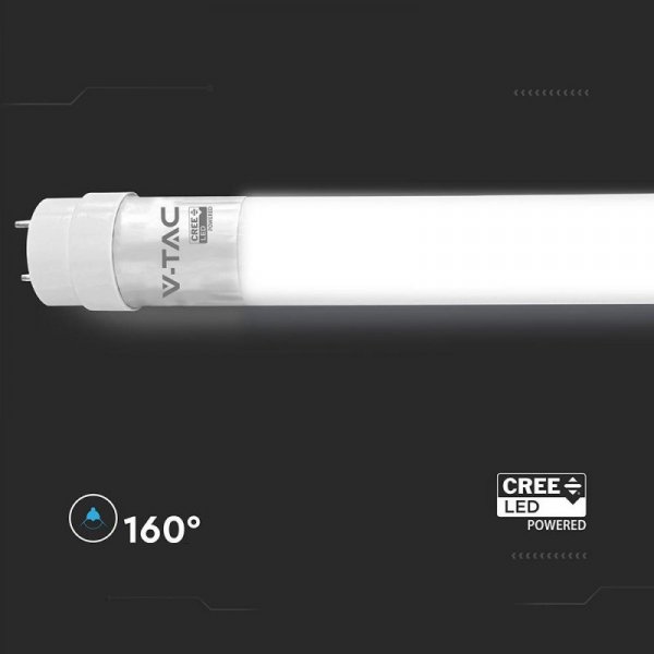 Tuba świetlówka LED T8 V-TAC CREE CHIP 150cm 20W G13 nano plastic 100Lm/W VT-151 4000K 2100lm 6 lat gwarancji