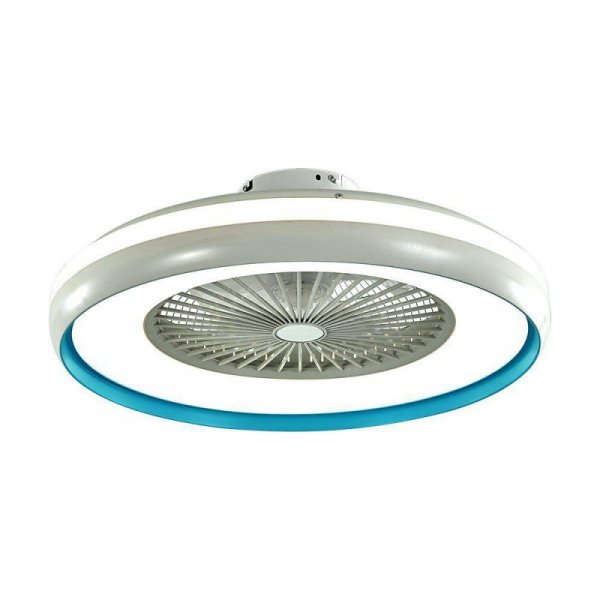 Wentylator sufitowy V-TAC 45W LED pilot RF CCT niebieski VT-5022 3000lm