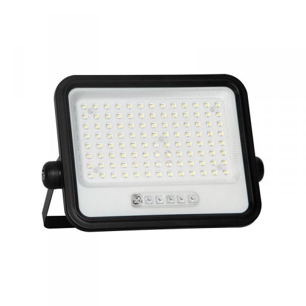 Naświetlacz LED solarny V-TAC 12W CCT pilot auto timer IP65 czarny VT-204W 1700lm 3 lata gwarancji