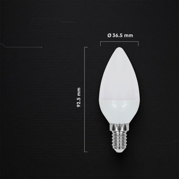 Żarówka LED V-TAC CREE CHIP 3,7W E14 świeca VT-1818 6500K 320lm 6 lat gwarancji