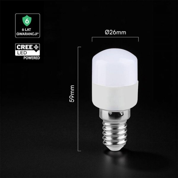 Żarówka LED V-TAC CREE CHIP 2W E14 ST26 VT-202 3000K 180lm 6 lat gwarancji