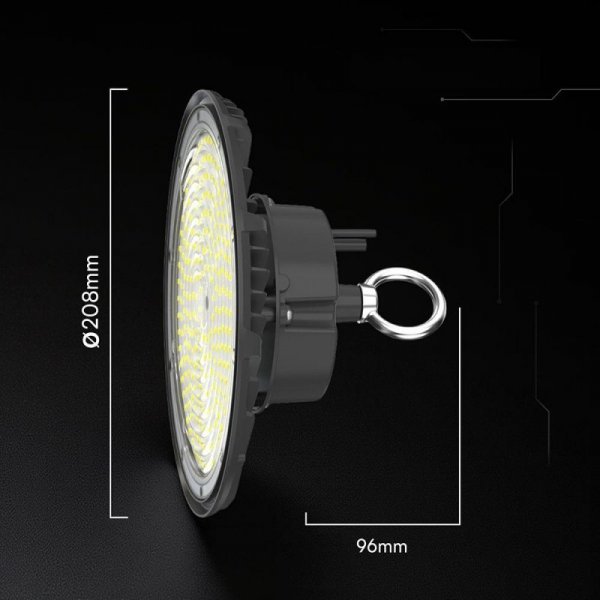 Oprawa V-TAC LED UFO high bay IP65 ALU 155Lm/W 100W 90st VT-91102 4000K 15500lm 5 lat gwarancji