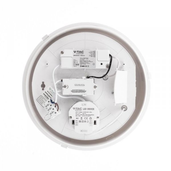 Oprawa sufitowa plafoniera V-TAC 8W/16W/20W LED czujnik/CCT/awaria 3godziny CREE CHIP IP65 IK08 VT-8633 3000K-4000K-6400K 2700lm