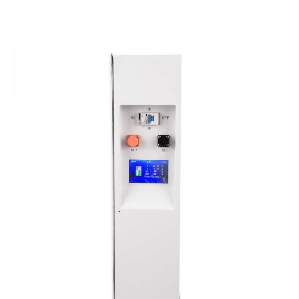 Magazyn bank energii V-TAC biały szklany front 10.24kWh 200Ah/51.2V LiFePO4 BMS VT-10240W 10 lat gwarancji