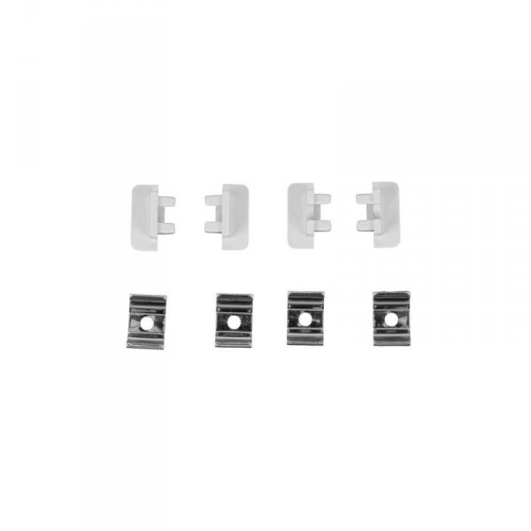 Profil do LED zestaw, ALU anodowany wpuszczany V-TAC 2mb klosz mleczny 12x10mm VT-81132 5 lat gwarancji