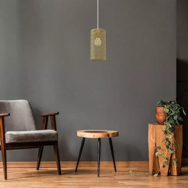 Oprawa zwieszana V-TAC tuba siatka szampański złoty VT-7131-CG 5 lat gwarancji