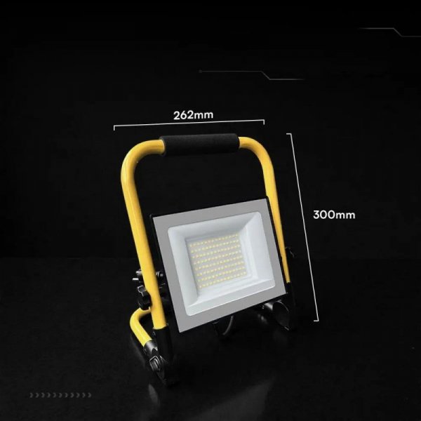 Naświetlacz przenośny LED V-TAC 50W CREE CHIP IP65 VT-44049 6500K 4270lm 6 lat gwarancji