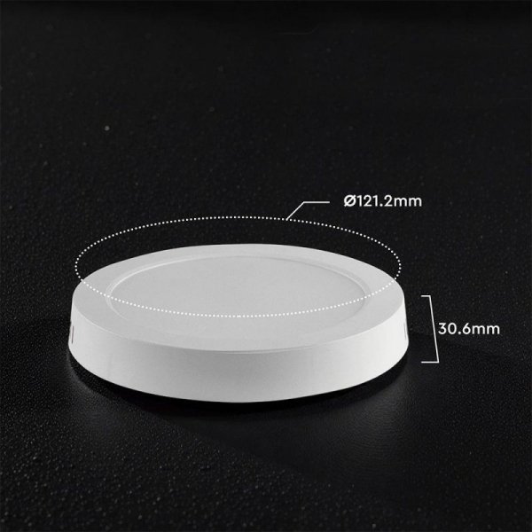 Panel natynkowy downlight V-TAC 6W LED CREE CHIP okrągły 121x30mm VT-60006CCT 3000K-4000K-6500K 630lm 6 lat gwarancji