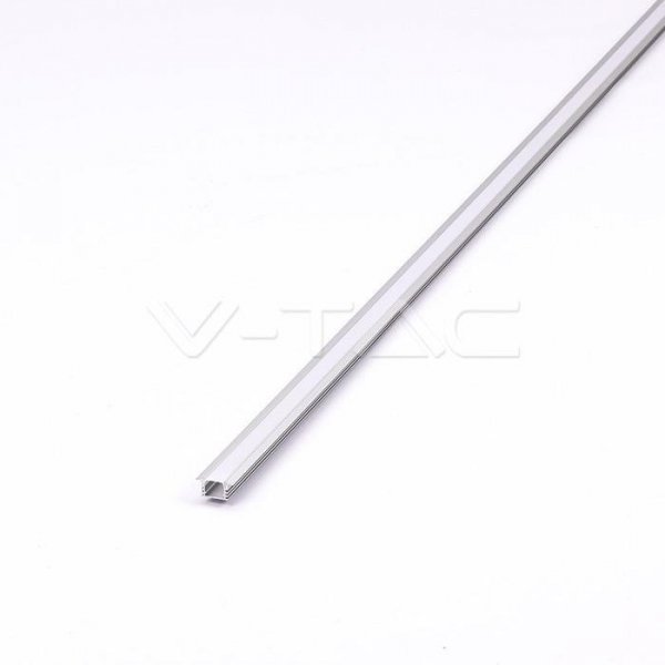 Profil Aluminiowy V-TAC 2mb Anodowany, Klosz Mleczny, Wpuszczany VT-8115