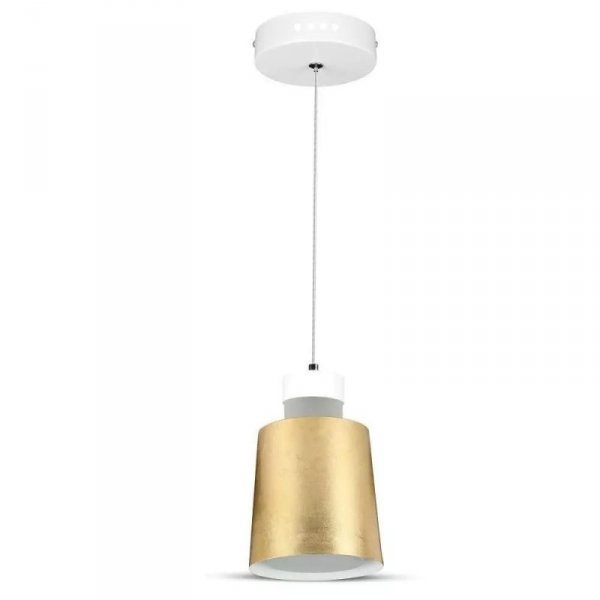 Oprawa Zwieszana LED V-TAC 7W (Akryl) Złoty 120x190mm VT-7333-G 3000K 400lm 3 Lata Gwarancji