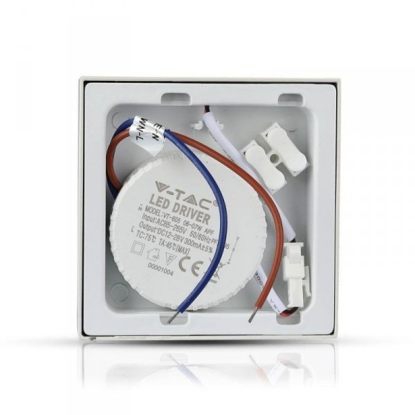 Panel LED Natynkowy V-TAC Premium 6W Kwadrat VT-605SQ 6000K 420lm