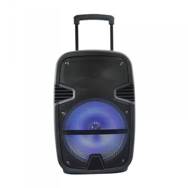 Głośnik Przenośny V-TAC 35W Mikrofon, RGB, PILOT, USB, Micro SD & FM Radio, na kółkach 510x320x270 VT-6212