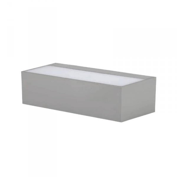 Oprawa Ścienna V-TAC 9W LED Góra Dół Szary IP65 VT-8056 4000K 400lm 2 Lata Gwarancji