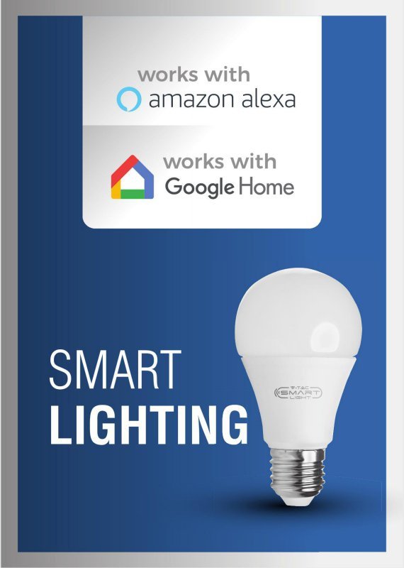 Żarówka LED V-TAC 4.5W GU10 SMART WiFi 3w1 100st Amazon Alexa, Google Home, Nest VT-5015 2700K-6400K 360lm 2 Lata Gwarancji