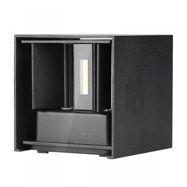 Oprawa Ścienna V-TAC 12W LED Góra Dół Regulowana Chip BRIDGELUX Czarny Kwadrat IP65 VT-759-12 4000K 1100lm 2 Lata Gwarancji