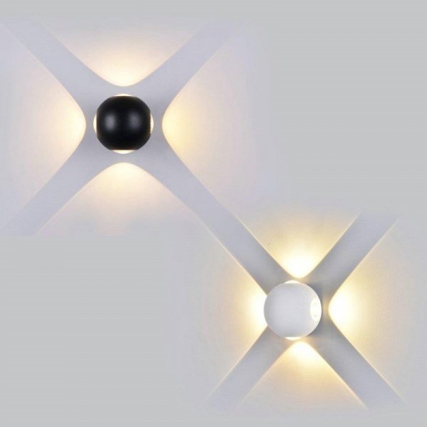 Kinkiet Ścienny V-TAC 4W LED Czarny Okrągły IP65 VT-834 3000K 440lm