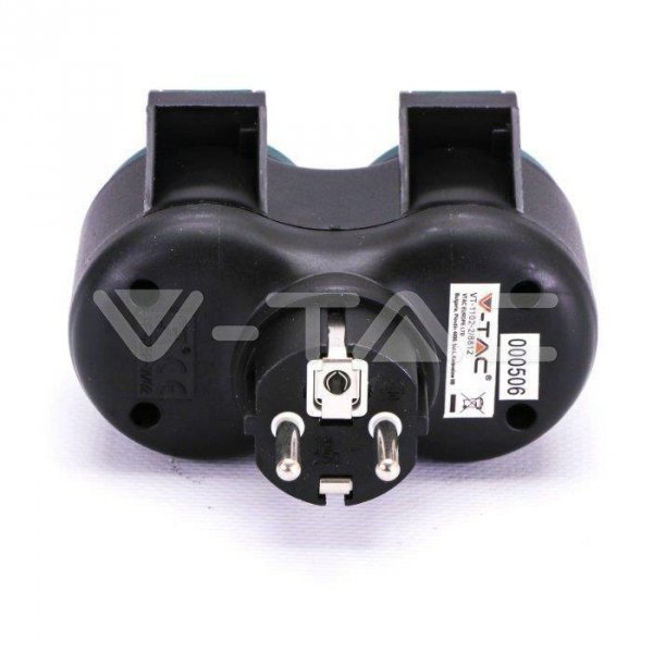 Adapter Ogrodowy V-TAC 2 Gniazda, IP44 Schuko VT-1102-2