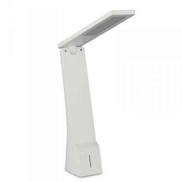 Lampka Biurkowa V-TAC 4W LED Ściemnianie Ładowanie Biały+Srebrny VT-1014 2700K-6400K 550lm 2 Lata Gwarancji