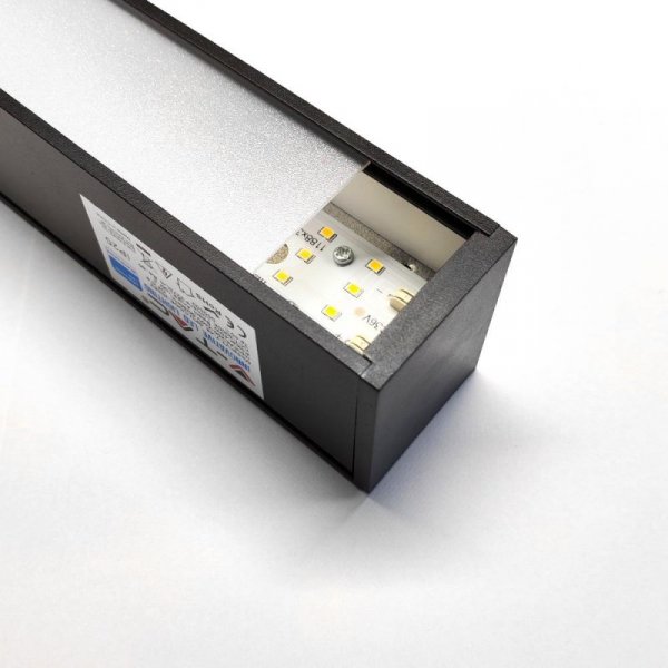 Oprawa V-TAC LED Linear Natynkowa SAMSUNG CHIP 40W Czarna UGR&lt;19 DIMM VT-7-46 6500K 3400lm 5 Lat Gwarancji