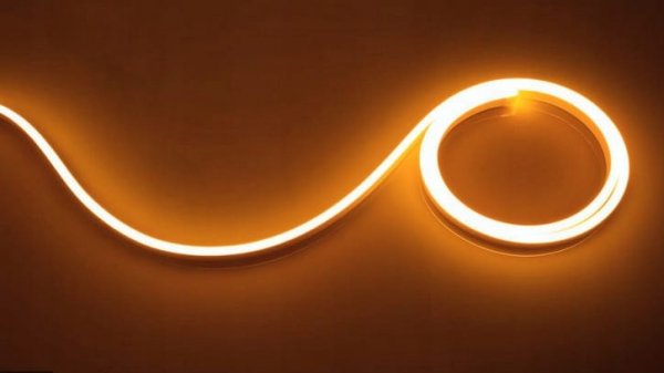 NEON LED 12V 8X16 PCV 1M POMARAŃCZOWY IP67