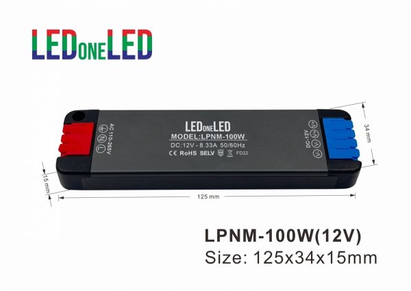 NAJCIEŃSZY ZASILACZ SUPER SLIM NAMI 12V 100W IP20