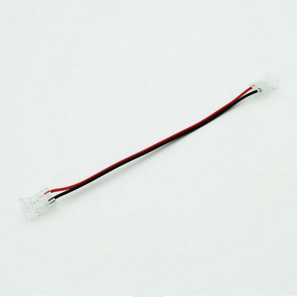 Złączka do taśm LED COB 10mm z przewodem dwustronna