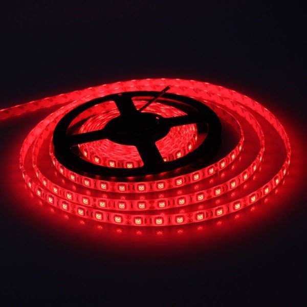TAŚMA LED 14,4W CZERWONA 5050 300LED/5m