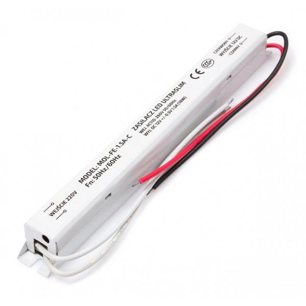 ZASILACZ ULTRA SLIM 18W 12V   1,5A