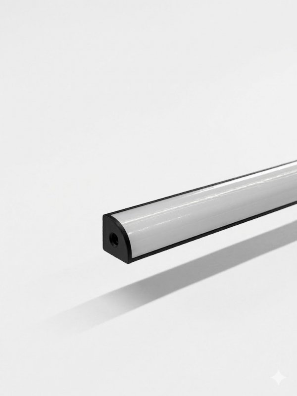  Profil LP-C czarny narożny 2m kpl. klosz zaślepki uchwyty 