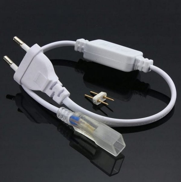 NEON LED 230V 8X16 PCV 1M BIAŁY CIEPŁY IP67