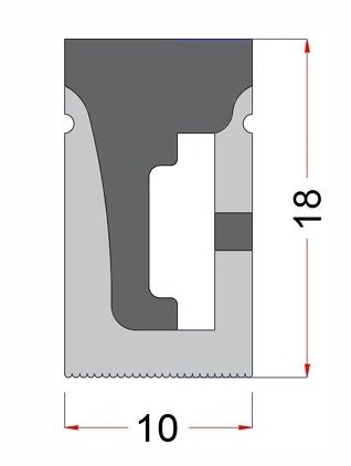 NEON LED 24V SILICONE 10x18 BIAŁY NEUTRALNY IP67