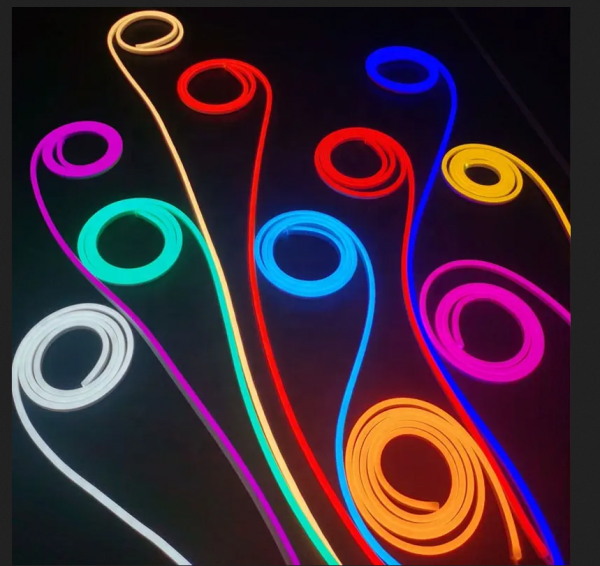 NEON LED 12V SILICONE 6x12 R1 POMARAŃCZOWY IP67