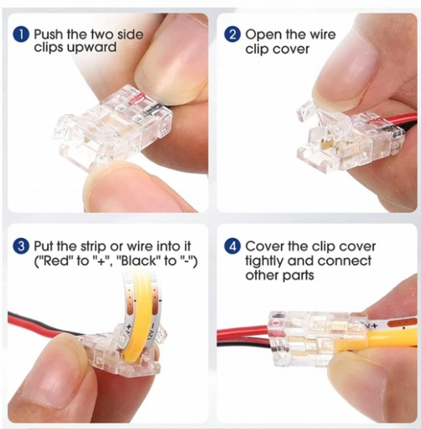 Złączka do taśm LED COB 8mm