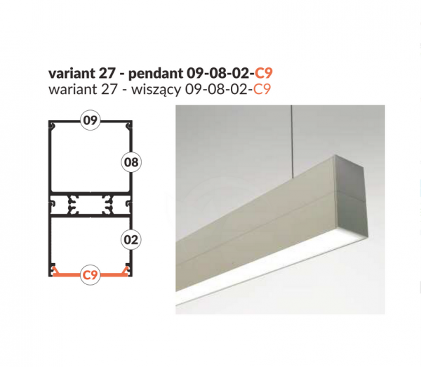 Profil aluminiowy LED VARIO30-02 1m.
