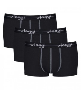 3x Męskie majtki Hipster Sloggi Start Czarne