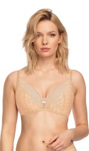 Biustonosz push-up bez fiszbin Clarisa Nipplex