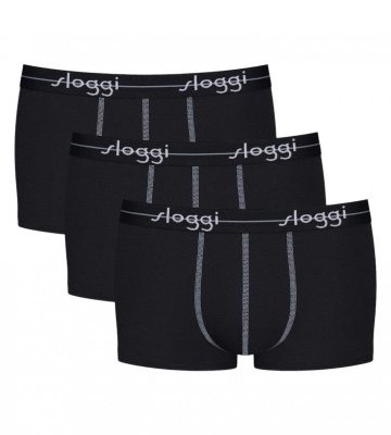 3x Męskie majtki Hipster Sloggi Start Czarne