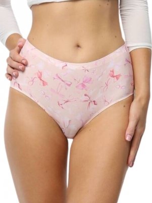 Majtki z wysokim stanem Julimex Simple Maxi Sweet Bow
