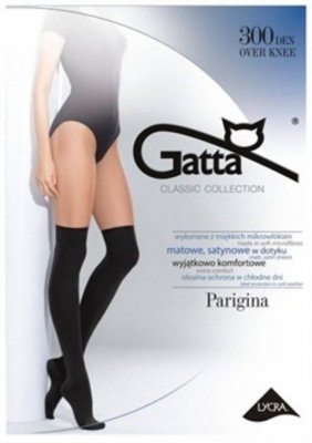 Zakolanówki Parigina 300 den czarne Gatta