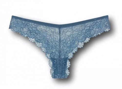 Majtki Triumph Tempting Lace Brazilian String niebieskie 