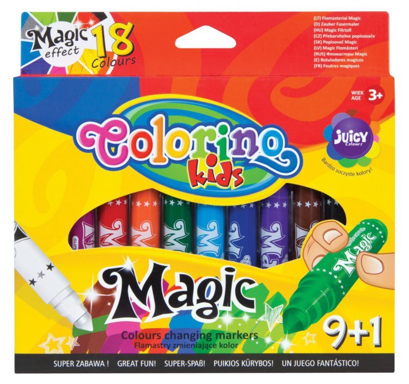 Flamastry Colorino Kids magiczne 10 kolorów