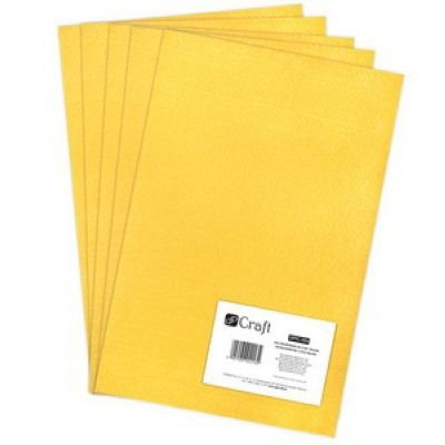 Filc poliestrowy A4 yellow 5 szt.