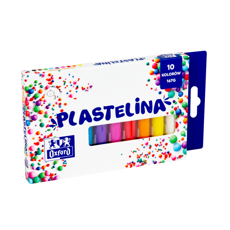 PLASTELINA OXFORD 10 KOLORÓW / 167G