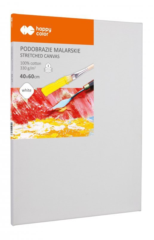 Podobrazie malarskie bawełniane 40X60cm płótno 330gsm Happy color