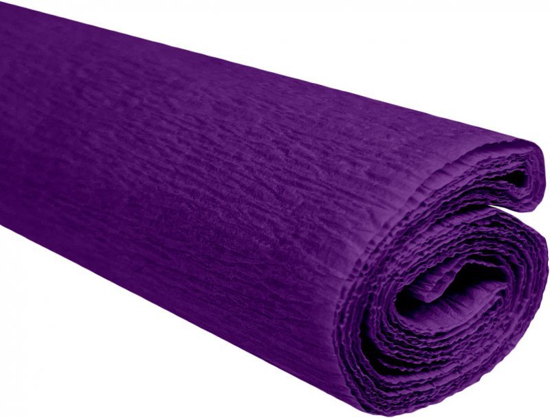 Bibuła marszczona 50x200 purpurowy 10 rolek