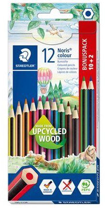 Kredki sześciokątne Noris colour 12 kolorów Staedtler