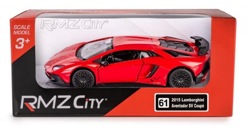 RMZ City Lamborghini Aventador LP750-4 SV czerwony  w skali 1:36