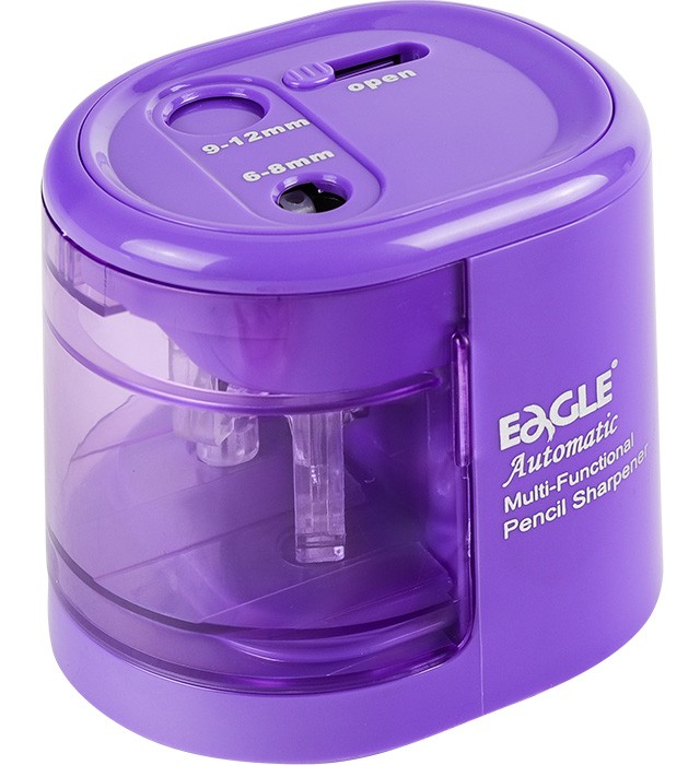 Temperówka na baterie dwuotworowa fioletowa EAGLE EG-5161USB