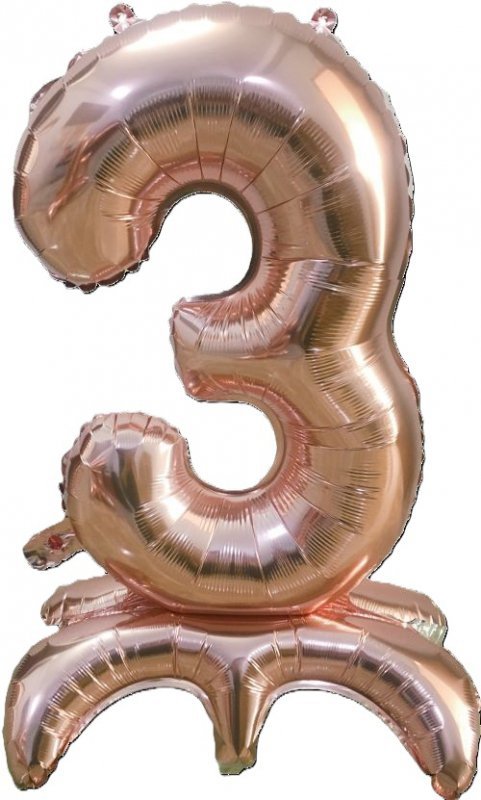 Balon foliowy stojący cyfra 3